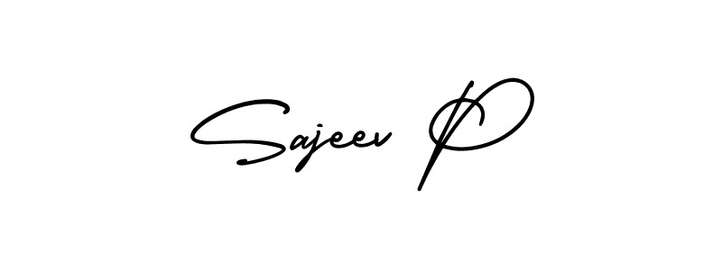 Similarly AmerikaSignatureDemo-Regular is the best handwritten signature design. Signature creator online .You can use it as an online autograph creator for name Sajeev P. Sajeev P signature style 3 images and pictures png