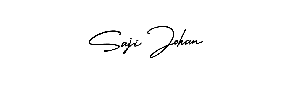 Design your own signature with our free online signature maker. With this signature software, you can create a handwritten (AmerikaSignatureDemo-Regular) signature for name Saji Johan. Saji Johan signature style 3 images and pictures png