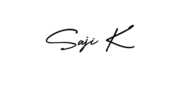 Create a beautiful signature design for name Saji K. With this signature (AmerikaSignatureDemo-Regular) fonts, you can make a handwritten signature for free. Saji K signature style 3 images and pictures png