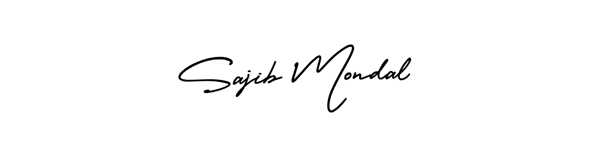 You should practise on your own different ways (AmerikaSignatureDemo-Regular) to write your name (Sajib Mondal) in signature. don't let someone else do it for you. Sajib Mondal signature style 3 images and pictures png