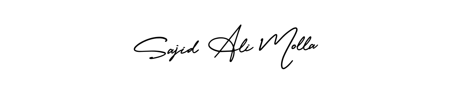 It looks lik you need a new signature style for name Sajid Ali Molla. Design unique handwritten (AmerikaSignatureDemo-Regular) signature with our free signature maker in just a few clicks. Sajid Ali Molla signature style 3 images and pictures png