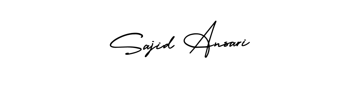 Sajid Ansari stylish signature style. Best Handwritten Sign (AmerikaSignatureDemo-Regular) for my name. Handwritten Signature Collection Ideas for my name Sajid Ansari. Sajid Ansari signature style 3 images and pictures png