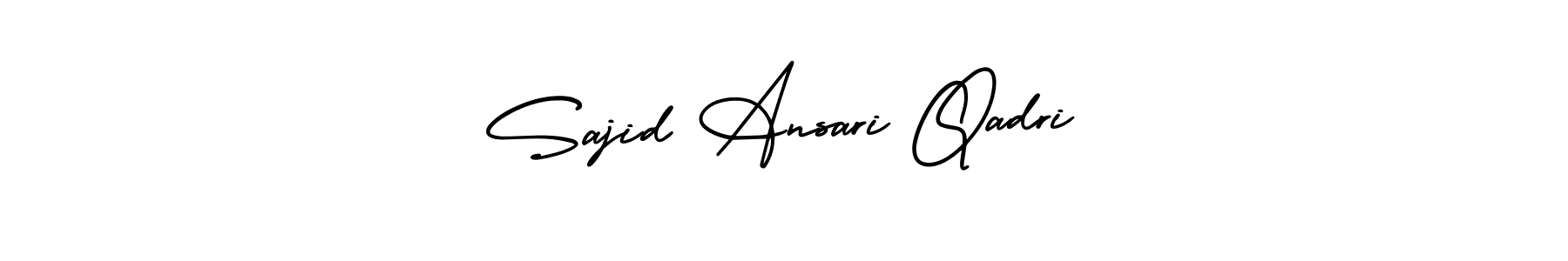 Similarly AmerikaSignatureDemo-Regular is the best handwritten signature design. Signature creator online .You can use it as an online autograph creator for name Sajid Ansari Qadri. Sajid Ansari Qadri signature style 3 images and pictures png