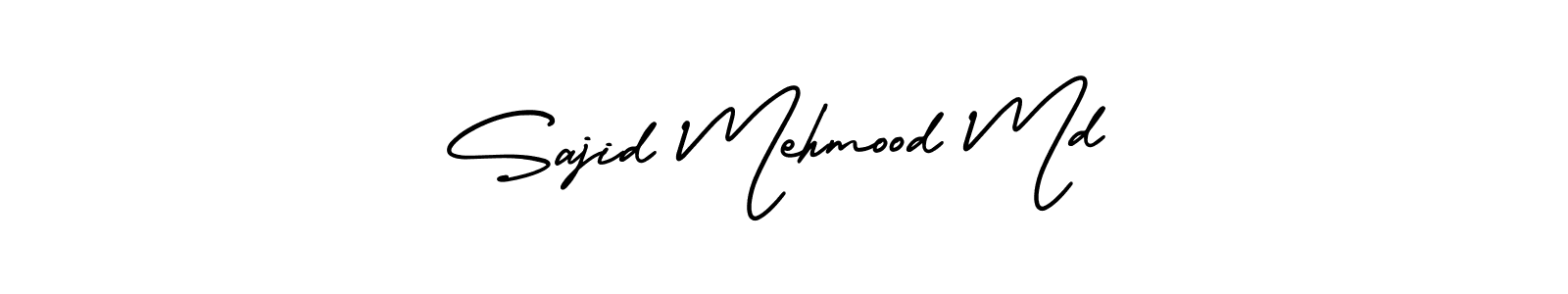 Make a beautiful signature design for name Sajid Mehmood Md. With this signature (AmerikaSignatureDemo-Regular) style, you can create a handwritten signature for free. Sajid Mehmood Md signature style 3 images and pictures png