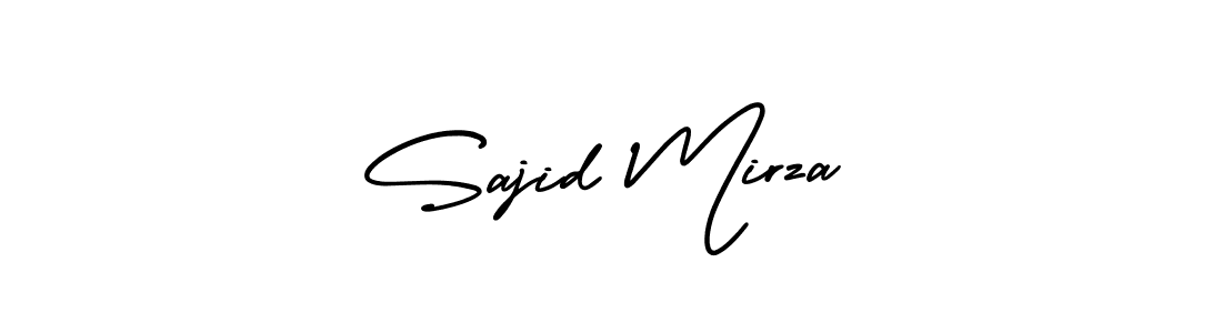 How to Draw Sajid Mirza signature style? AmerikaSignatureDemo-Regular is a latest design signature styles for name Sajid Mirza. Sajid Mirza signature style 3 images and pictures png