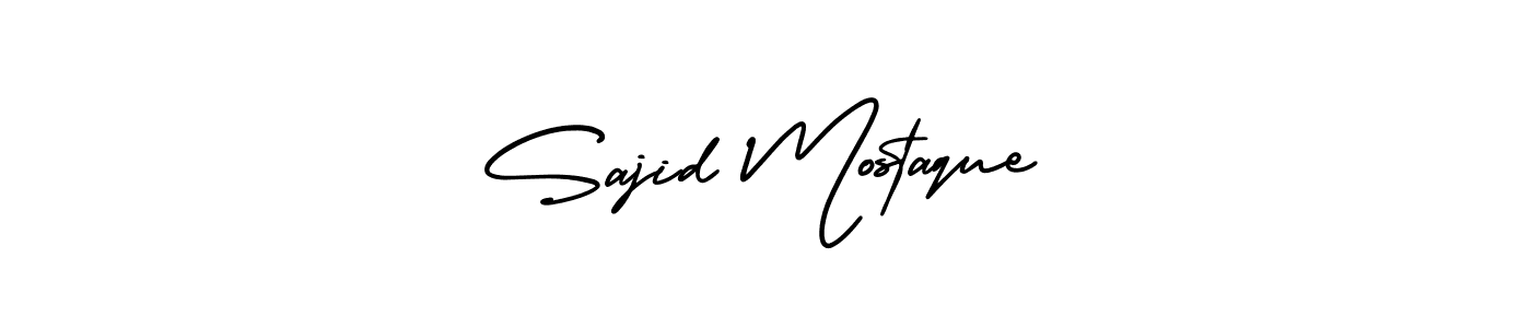 Make a beautiful signature design for name Sajid Mostaque. With this signature (AmerikaSignatureDemo-Regular) style, you can create a handwritten signature for free. Sajid Mostaque signature style 3 images and pictures png