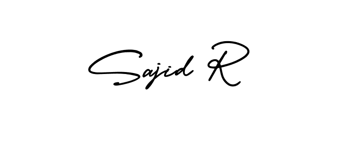 Design your own signature with our free online signature maker. With this signature software, you can create a handwritten (AmerikaSignatureDemo-Regular) signature for name Sajid R. Sajid R signature style 3 images and pictures png