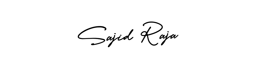 How to make Sajid Raja name signature. Use AmerikaSignatureDemo-Regular style for creating short signs online. This is the latest handwritten sign. Sajid Raja signature style 3 images and pictures png