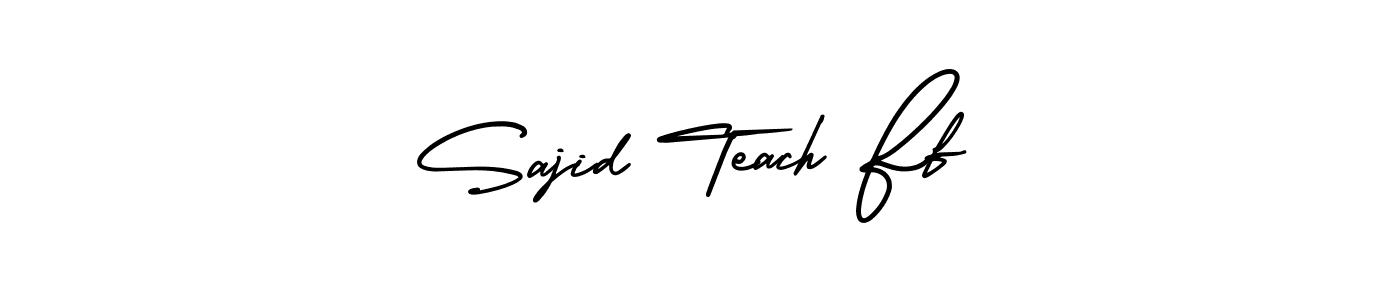 The best way (AmerikaSignatureDemo-Regular) to make a short signature is to pick only two or three words in your name. The name Sajid Teach Ff include a total of six letters. For converting this name. Sajid Teach Ff signature style 3 images and pictures png