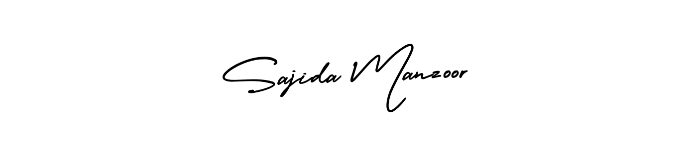 The best way (AmerikaSignatureDemo-Regular) to make a short signature is to pick only two or three words in your name. The name Sajida Manzoor include a total of six letters. For converting this name. Sajida Manzoor signature style 3 images and pictures png