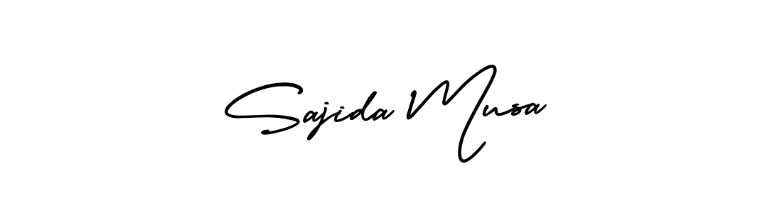 Also You can easily find your signature by using the search form. We will create Sajida Musa name handwritten signature images for you free of cost using AmerikaSignatureDemo-Regular sign style. Sajida Musa signature style 3 images and pictures png