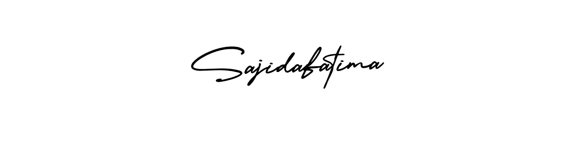 The best way (AmerikaSignatureDemo-Regular) to make a short signature is to pick only two or three words in your name. The name Sajidafatima include a total of six letters. For converting this name. Sajidafatima signature style 3 images and pictures png