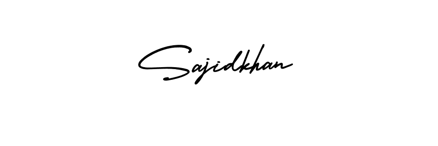 Design your own signature with our free online signature maker. With this signature software, you can create a handwritten (AmerikaSignatureDemo-Regular) signature for name Sajidkhan. Sajidkhan signature style 3 images and pictures png