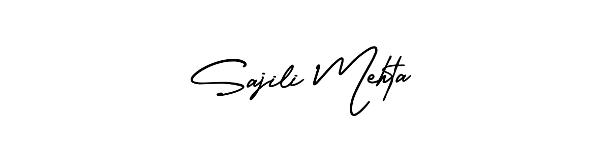 How to make Sajili Mehta signature? AmerikaSignatureDemo-Regular is a professional autograph style. Create handwritten signature for Sajili Mehta name. Sajili Mehta signature style 3 images and pictures png