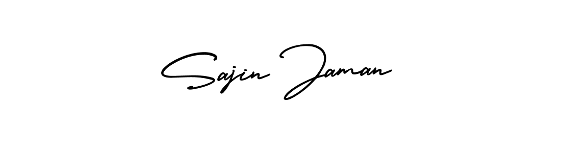 Create a beautiful signature design for name Sajin Jaman. With this signature (AmerikaSignatureDemo-Regular) fonts, you can make a handwritten signature for free. Sajin Jaman signature style 3 images and pictures png