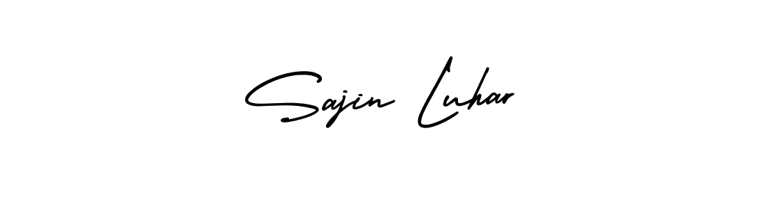 Make a beautiful signature design for name Sajin Luhar. Use this online signature maker to create a handwritten signature for free. Sajin Luhar signature style 3 images and pictures png