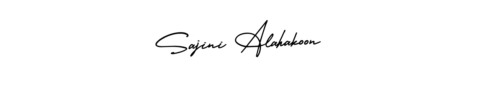 How to make Sajini Alahakoon signature? AmerikaSignatureDemo-Regular is a professional autograph style. Create handwritten signature for Sajini Alahakoon name. Sajini Alahakoon signature style 3 images and pictures png