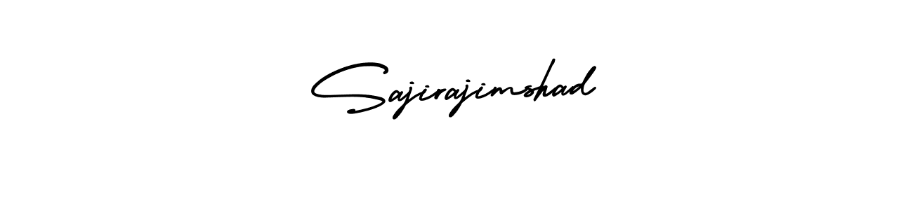 How to Draw Sajirajimshad signature style? AmerikaSignatureDemo-Regular is a latest design signature styles for name Sajirajimshad. Sajirajimshad signature style 3 images and pictures png