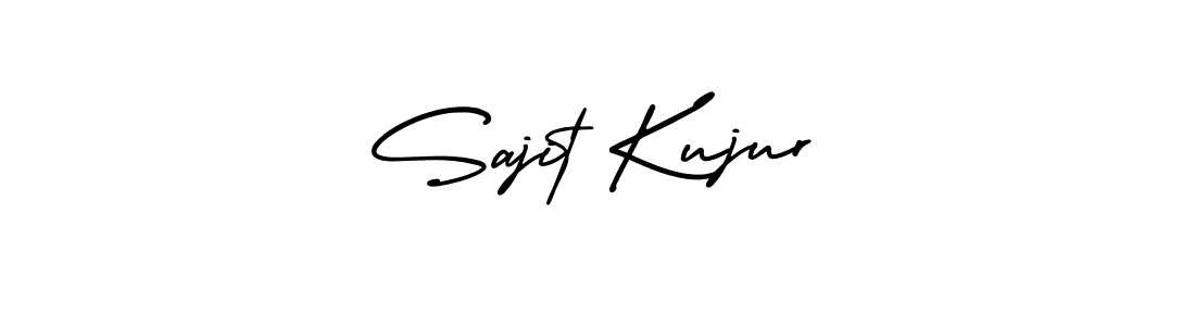 The best way (AmerikaSignatureDemo-Regular) to make a short signature is to pick only two or three words in your name. The name Sajit Kujur include a total of six letters. For converting this name. Sajit Kujur signature style 3 images and pictures png