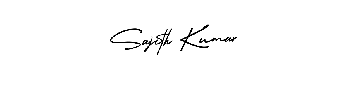 Sajith Kumar stylish signature style. Best Handwritten Sign (AmerikaSignatureDemo-Regular) for my name. Handwritten Signature Collection Ideas for my name Sajith Kumar. Sajith Kumar signature style 3 images and pictures png