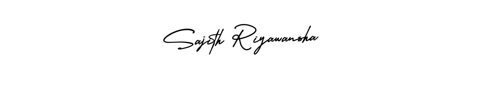 Design your own signature with our free online signature maker. With this signature software, you can create a handwritten (AmerikaSignatureDemo-Regular) signature for name Sajith Riyawansha. Sajith Riyawansha signature style 3 images and pictures png