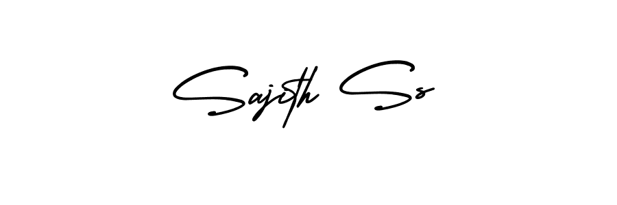 Design your own signature with our free online signature maker. With this signature software, you can create a handwritten (AmerikaSignatureDemo-Regular) signature for name Sajith Ss. Sajith Ss signature style 3 images and pictures png