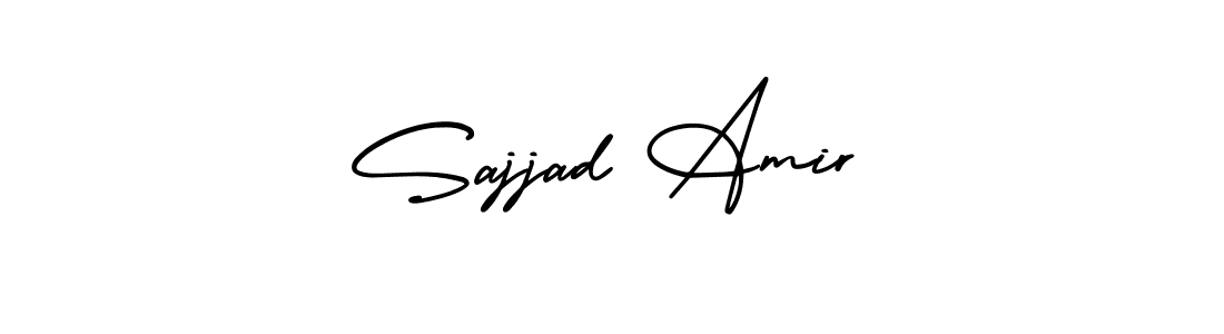 Design your own signature with our free online signature maker. With this signature software, you can create a handwritten (AmerikaSignatureDemo-Regular) signature for name Sajjad Amir. Sajjad Amir signature style 3 images and pictures png