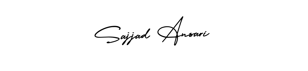 Similarly AmerikaSignatureDemo-Regular is the best handwritten signature design. Signature creator online .You can use it as an online autograph creator for name Sajjad Ansari. Sajjad Ansari signature style 3 images and pictures png