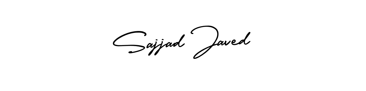 You should practise on your own different ways (AmerikaSignatureDemo-Regular) to write your name (Sajjad Javed) in signature. don't let someone else do it for you. Sajjad Javed signature style 3 images and pictures png