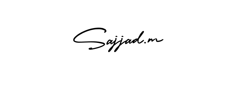 Make a short Sajjad.m signature style. Manage your documents anywhere anytime using AmerikaSignatureDemo-Regular. Create and add eSignatures, submit forms, share and send files easily. Sajjad.m signature style 3 images and pictures png