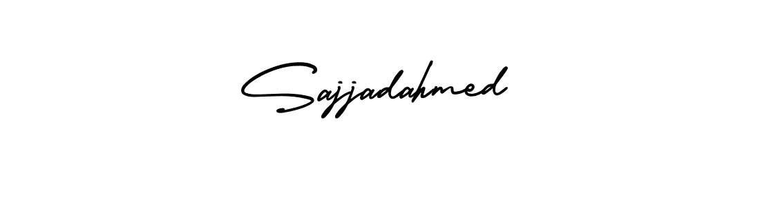 How to make Sajjadahmed signature? AmerikaSignatureDemo-Regular is a professional autograph style. Create handwritten signature for Sajjadahmed name. Sajjadahmed signature style 3 images and pictures png