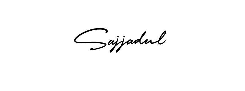 Use a signature maker to create a handwritten signature online. With this signature software, you can design (AmerikaSignatureDemo-Regular) your own signature for name Sajjadul. Sajjadul signature style 3 images and pictures png