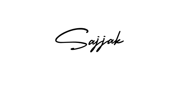 Use a signature maker to create a handwritten signature online. With this signature software, you can design (AmerikaSignatureDemo-Regular) your own signature for name Sajjak. Sajjak signature style 3 images and pictures png