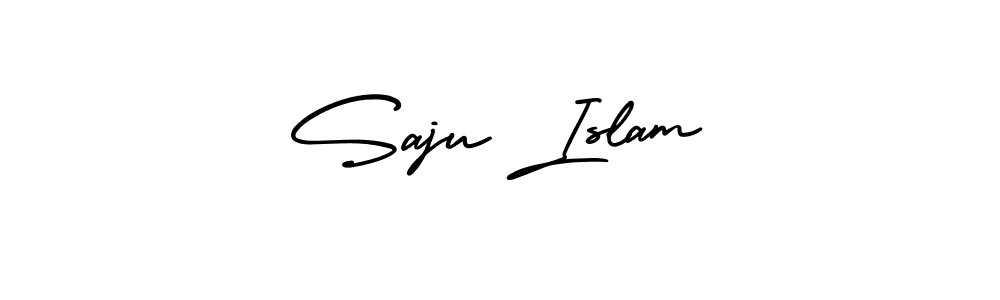 Make a beautiful signature design for name Saju Islam. With this signature (AmerikaSignatureDemo-Regular) style, you can create a handwritten signature for free. Saju Islam signature style 3 images and pictures png