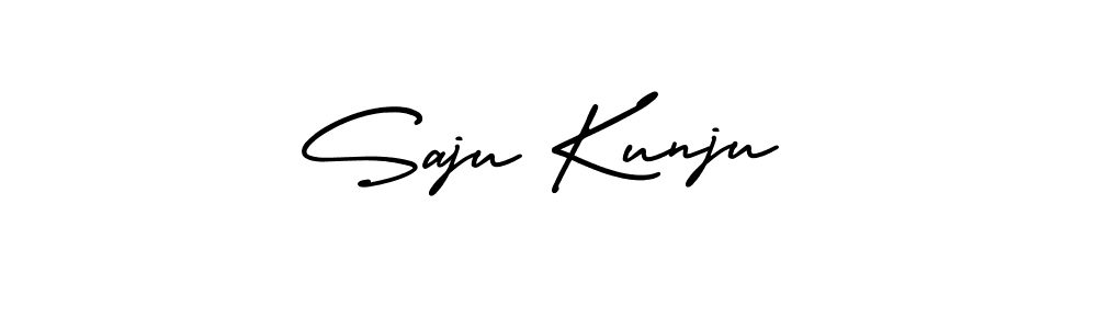 if you are searching for the best signature style for your name Saju Kunju. so please give up your signature search. here we have designed multiple signature styles  using AmerikaSignatureDemo-Regular. Saju Kunju signature style 3 images and pictures png