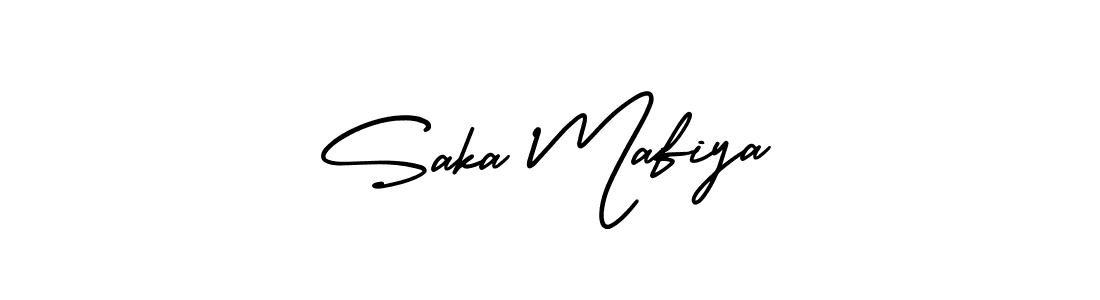 Design your own signature with our free online signature maker. With this signature software, you can create a handwritten (AmerikaSignatureDemo-Regular) signature for name Saka Mafiya. Saka Mafiya signature style 3 images and pictures png