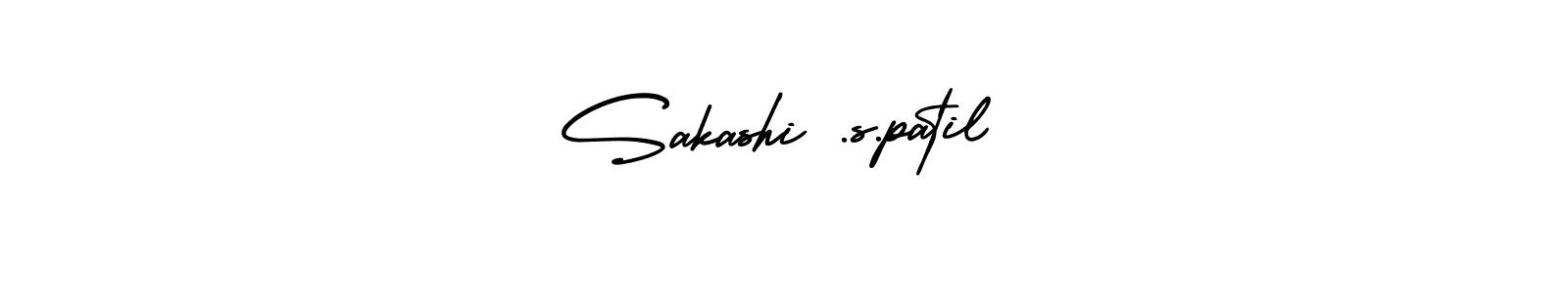 The best way (AmerikaSignatureDemo-Regular) to make a short signature is to pick only two or three words in your name. The name Sakashi .s.patil include a total of six letters. For converting this name. Sakashi .s.patil signature style 3 images and pictures png