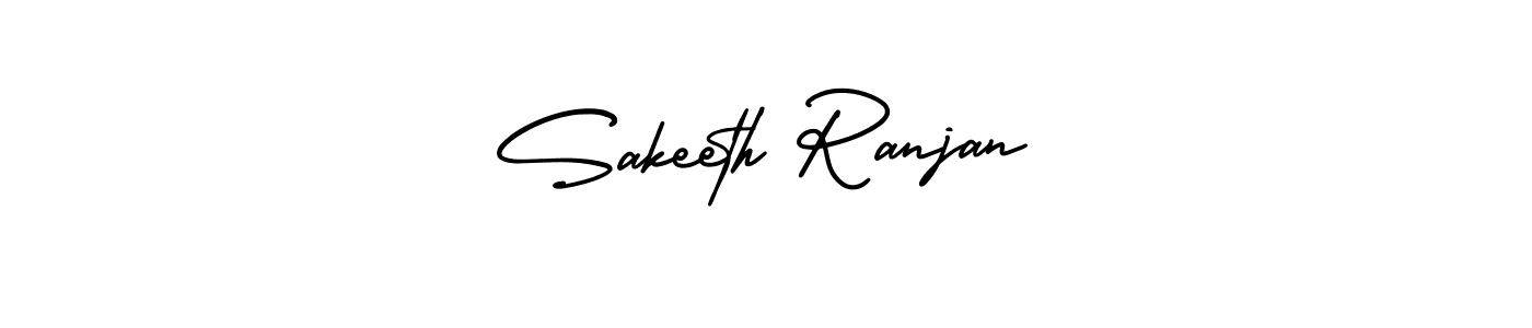 Design your own signature with our free online signature maker. With this signature software, you can create a handwritten (AmerikaSignatureDemo-Regular) signature for name Sakeeth Ranjan. Sakeeth Ranjan signature style 3 images and pictures png