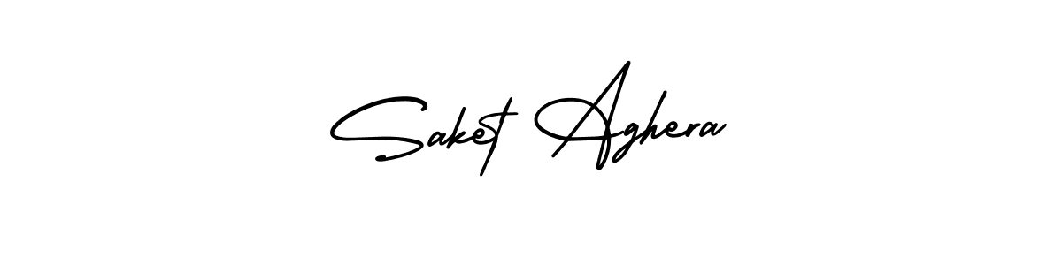if you are searching for the best signature style for your name Saket Aghera. so please give up your signature search. here we have designed multiple signature styles  using AmerikaSignatureDemo-Regular. Saket Aghera signature style 3 images and pictures png