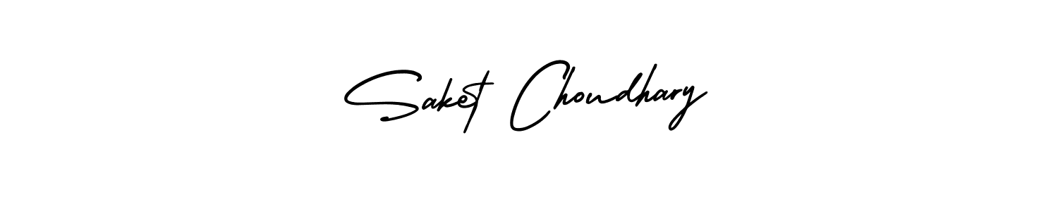 How to Draw Saket Choudhary signature style? AmerikaSignatureDemo-Regular is a latest design signature styles for name Saket Choudhary. Saket Choudhary signature style 3 images and pictures png