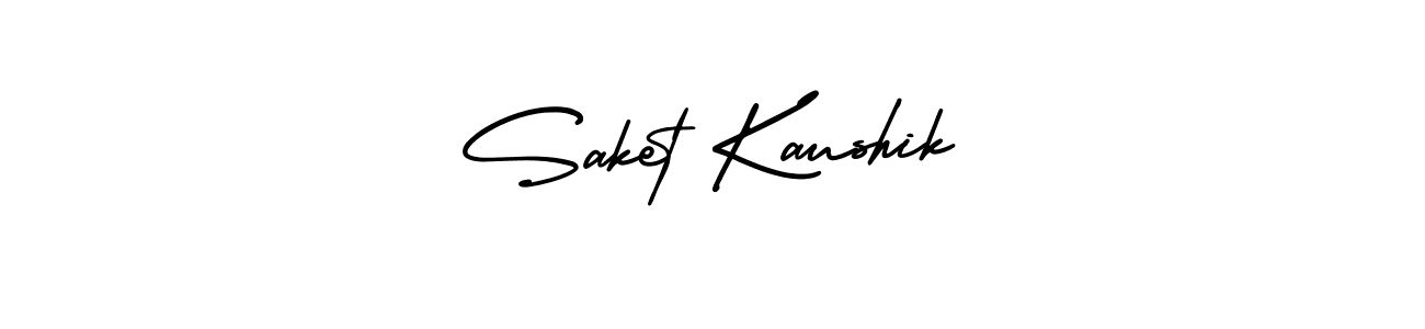 Similarly AmerikaSignatureDemo-Regular is the best handwritten signature design. Signature creator online .You can use it as an online autograph creator for name Saket Kaushik. Saket Kaushik signature style 3 images and pictures png