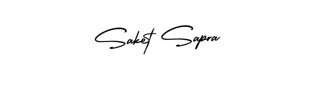 How to Draw Saket Sapra signature style? AmerikaSignatureDemo-Regular is a latest design signature styles for name Saket Sapra. Saket Sapra signature style 3 images and pictures png