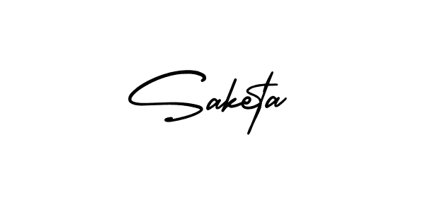 Saketa stylish signature style. Best Handwritten Sign (AmerikaSignatureDemo-Regular) for my name. Handwritten Signature Collection Ideas for my name Saketa. Saketa signature style 3 images and pictures png