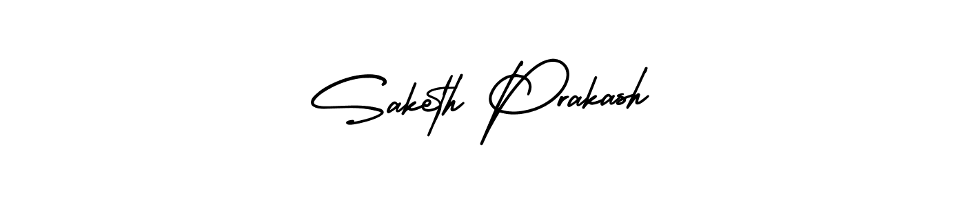 Create a beautiful signature design for name Saketh Prakash. With this signature (AmerikaSignatureDemo-Regular) fonts, you can make a handwritten signature for free. Saketh Prakash signature style 3 images and pictures png