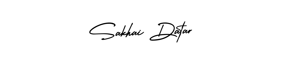 It looks lik you need a new signature style for name Sakhai Datar. Design unique handwritten (AmerikaSignatureDemo-Regular) signature with our free signature maker in just a few clicks. Sakhai Datar signature style 3 images and pictures png