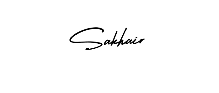 Make a beautiful signature design for name Sakhair. Use this online signature maker to create a handwritten signature for free. Sakhair signature style 3 images and pictures png