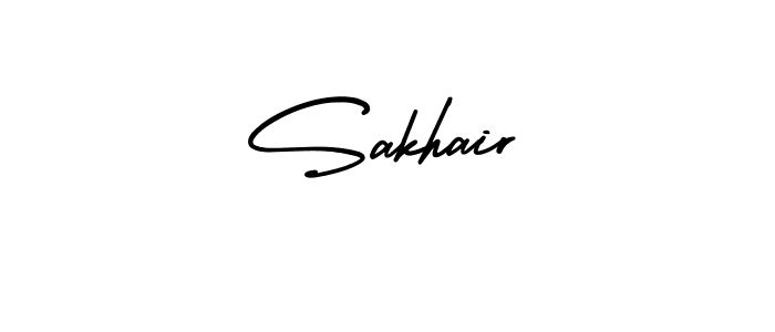 Make a beautiful signature design for name Sakhair. Use this online signature maker to create a handwritten signature for free. Sakhair signature style 3 images and pictures png