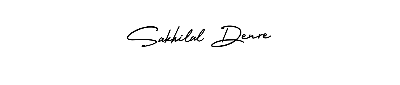 It looks lik you need a new signature style for name Sakhilal Denre. Design unique handwritten (AmerikaSignatureDemo-Regular) signature with our free signature maker in just a few clicks. Sakhilal Denre signature style 3 images and pictures png