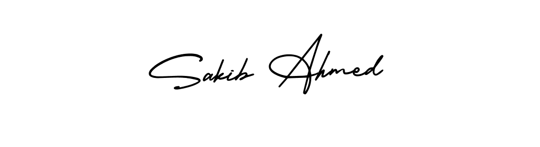 This is the best signature style for the Sakib Ahmed name. Also you like these signature font (AmerikaSignatureDemo-Regular). Mix name signature. Sakib Ahmed signature style 3 images and pictures png