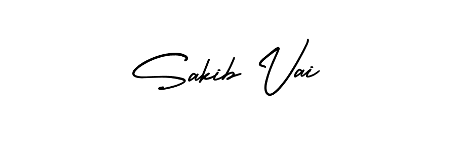 How to Draw Sakib Vai signature style? AmerikaSignatureDemo-Regular is a latest design signature styles for name Sakib Vai. Sakib Vai signature style 3 images and pictures png